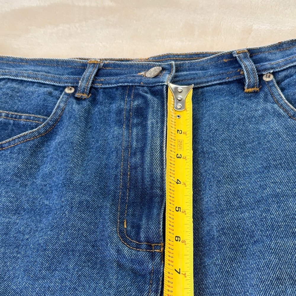 Vintage Classic Bill Blass Blue Denim Skirt - Casual Women's Denim Mini -10 - Picture 13 of 14